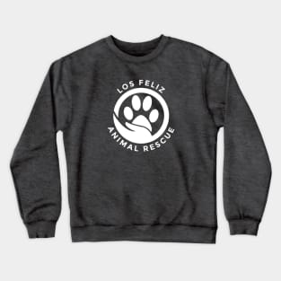 Los Feliz Animal Rescue White Logo Crewneck Sweatshirt